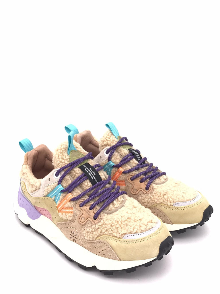 Sneakers donna yamano 3 teddy beige YAMANO 3 WOMAN 1E11BEIGE-MULTI FLOWER MOUNTAIN 