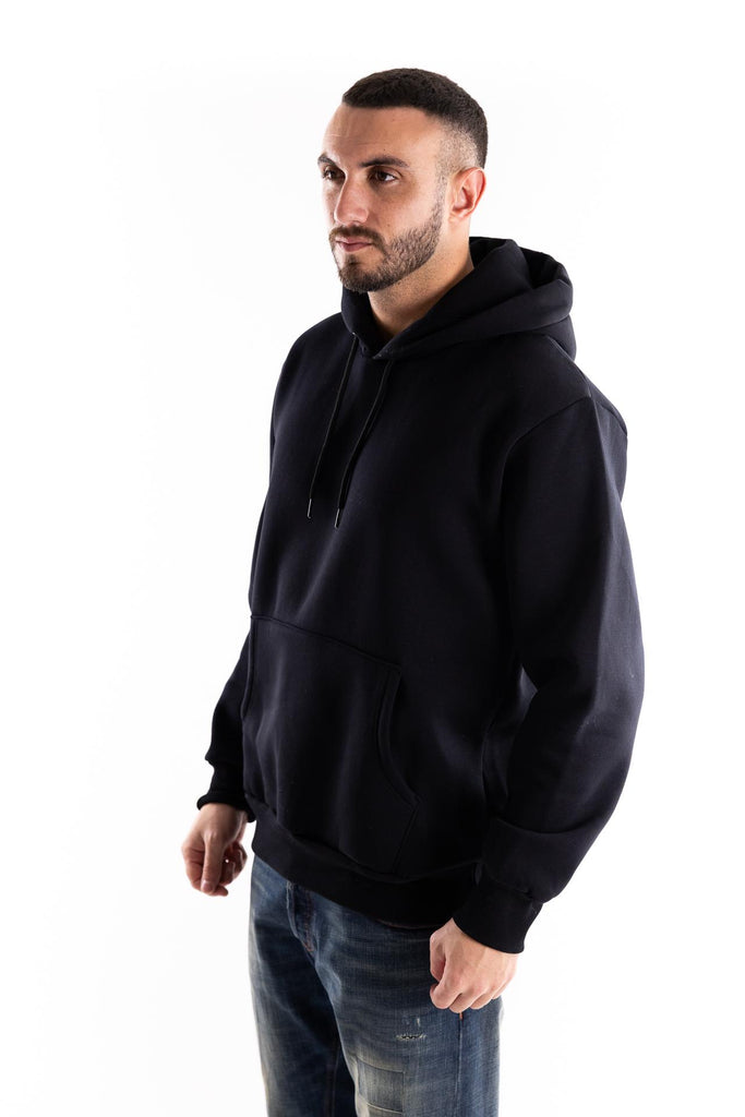 Felpa con cappuccio con stampa raquette nera HOODIE NERO BASTILLE 