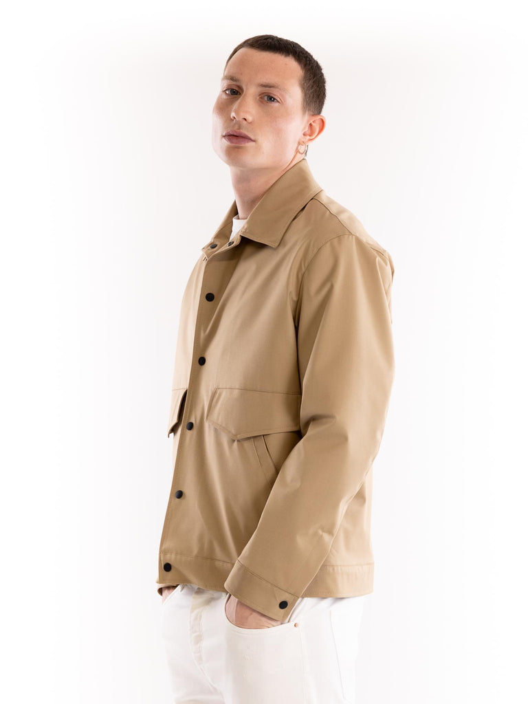 Caban uomo in tessuto cammello S2S5CT00J013 470 OUTFIT 