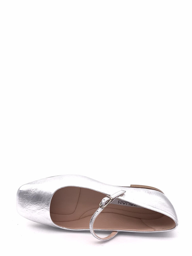 Ballerina donna cinturino craccata argento NA11 ARGENTO ZULIAN 