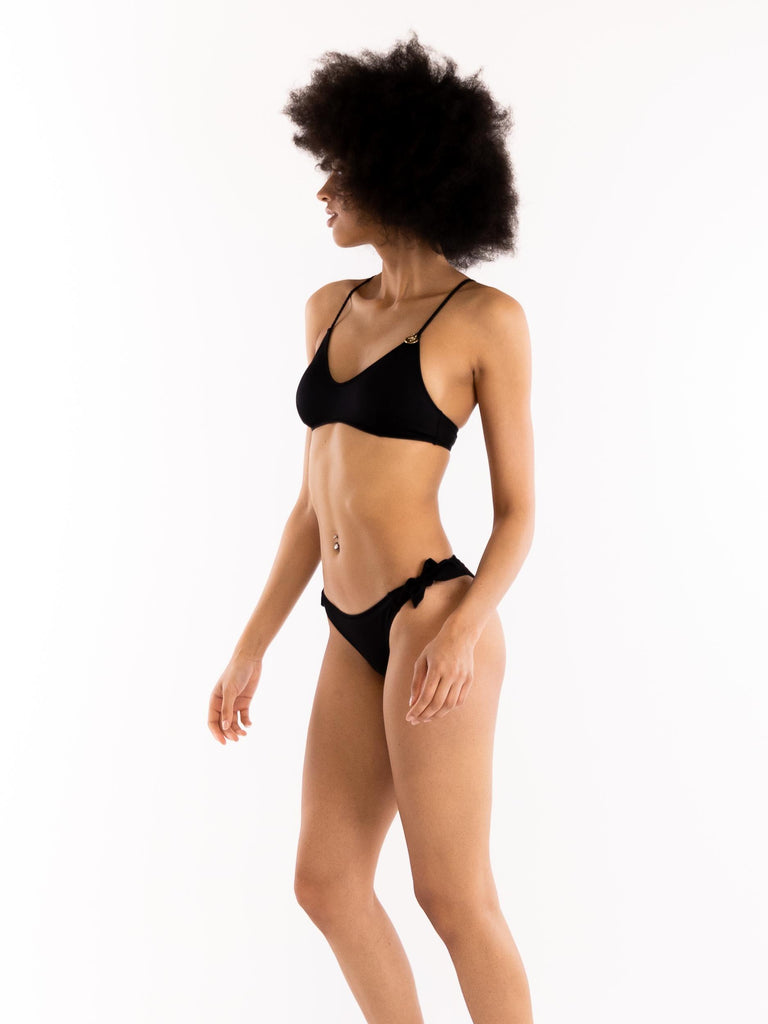 Bikini top e slip shiny nero FGBW3623 NERO 4 GIVENESS 