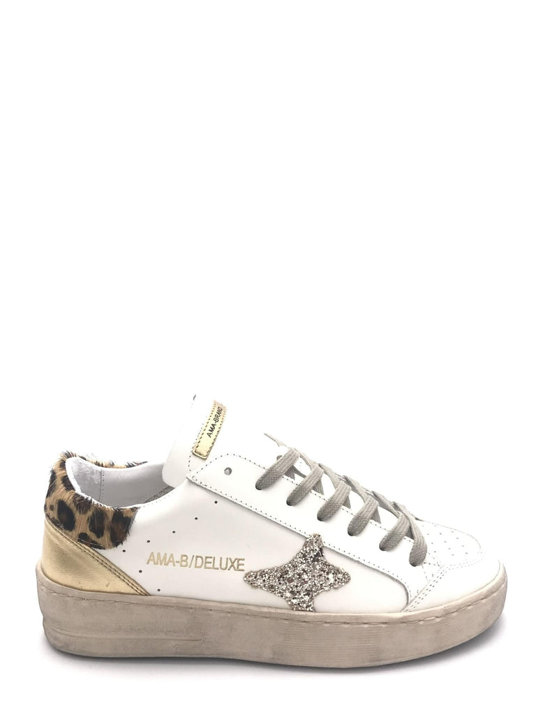 Sneakers Slam bianca-oro 4341 BIANCA-ORO AMA BRAND 