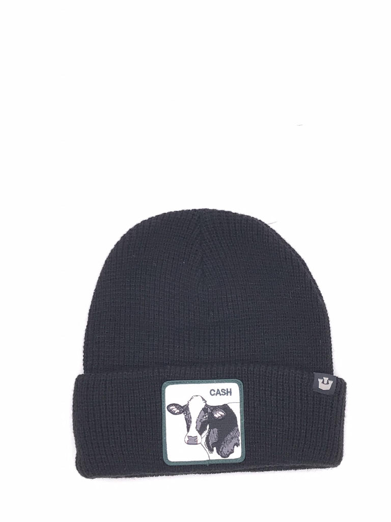 Berretto Cash effetto maglia nero BEANIES CASHNERO GOORIN BROS 