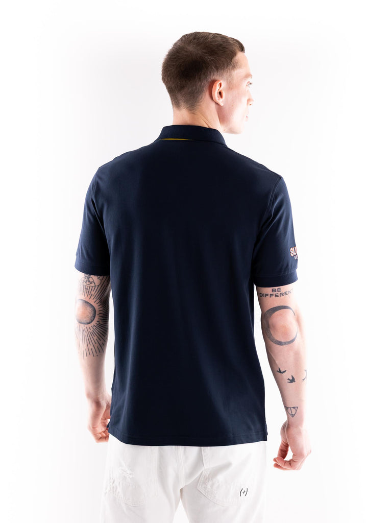 Polo logo beach blu