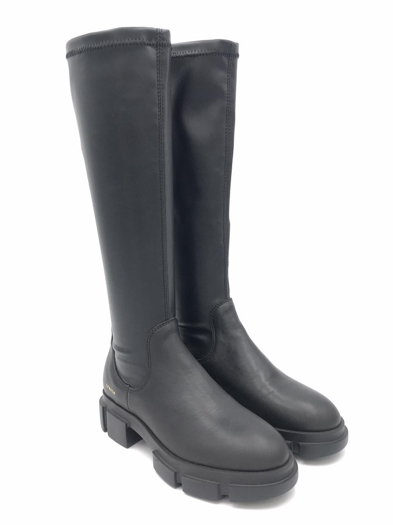 Stivale elasticizzato in pelle nera CPH556 NERO COPENHAGEN 