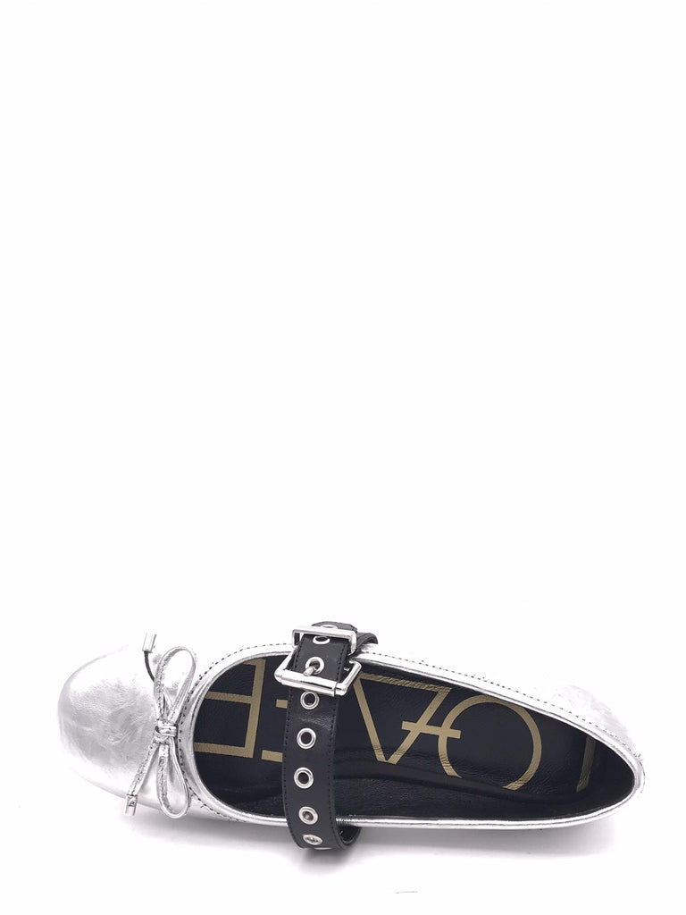 Ballerina Viola laminata argento VIOLA ARGENTO LOAFER 