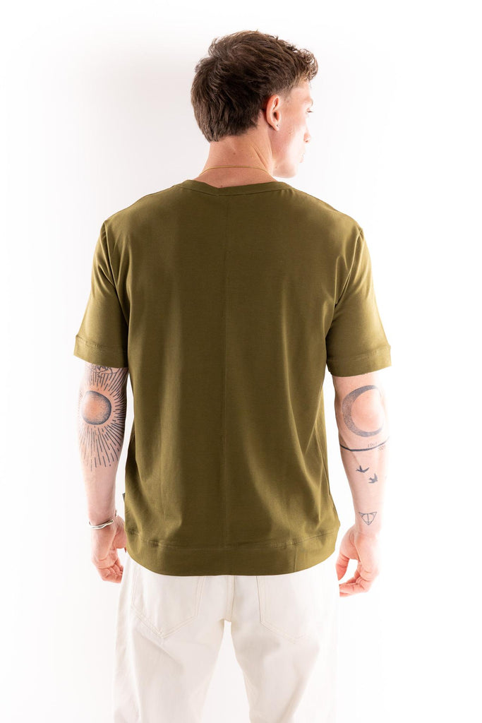 T-shirt girocollo verde marcio F012 VERDE MARCIO PAOLO PECORA 