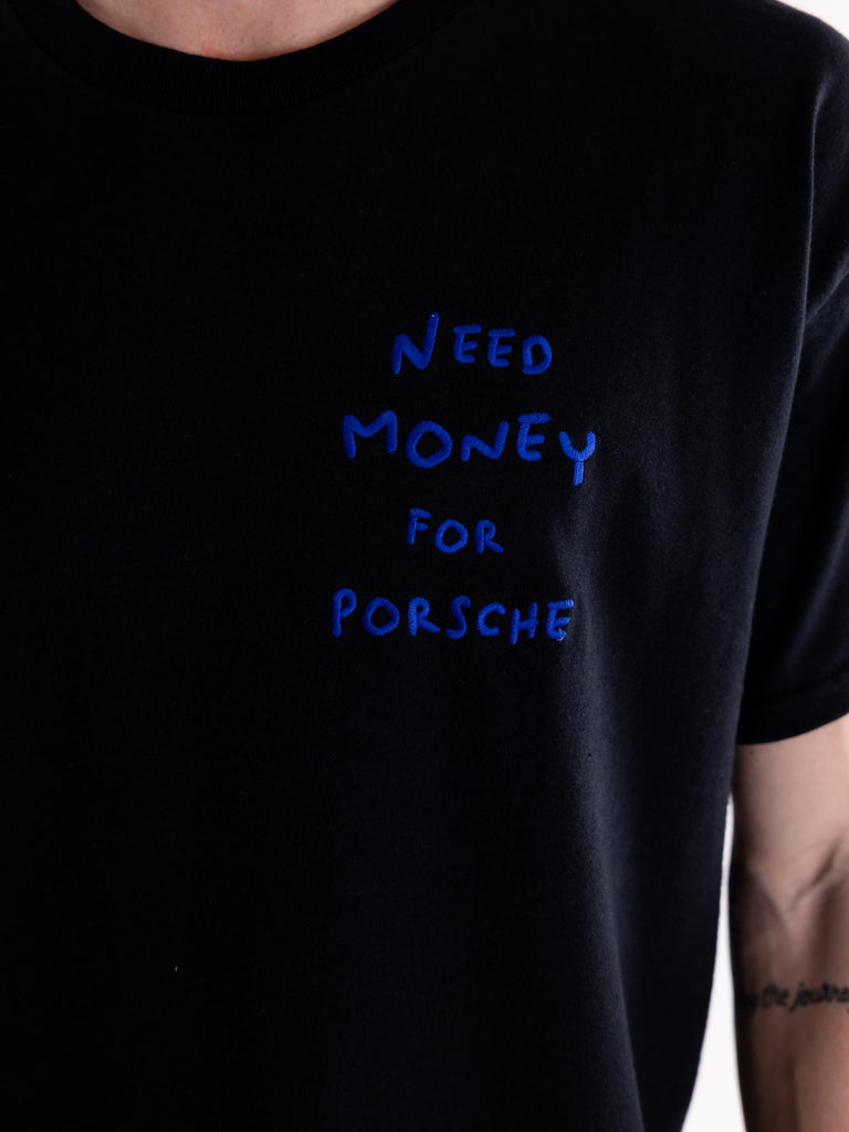 T-shirt uomo nera  ricamo Need DMHX/008 NERO DESIGN NOTHING 