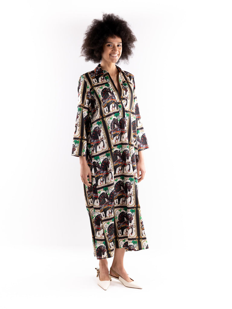 Abito donna chemisier sicily horse 14063 MULTICOLOR 5 PROGRESS 