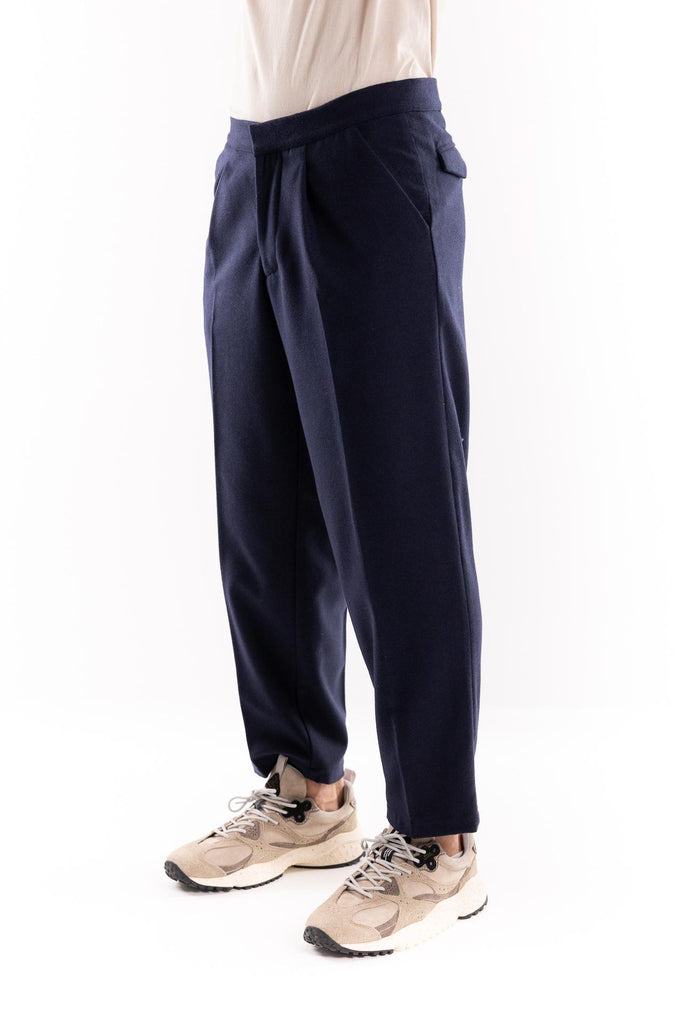 Pantaloni uomo in lana blu A2U105 BLU THE EDITOR 
