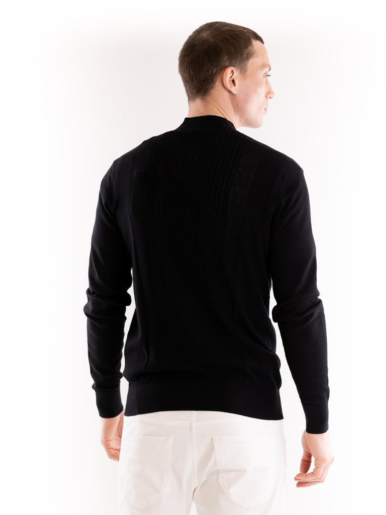 Cardigan uomo nero A043 F3009000 PAOLO PECORA 