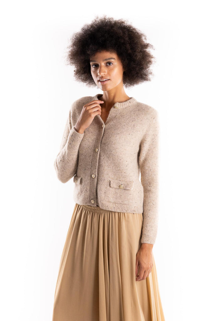 Maglia cardigan Davina beige 2523346132200 002BEIGE MARELLA 