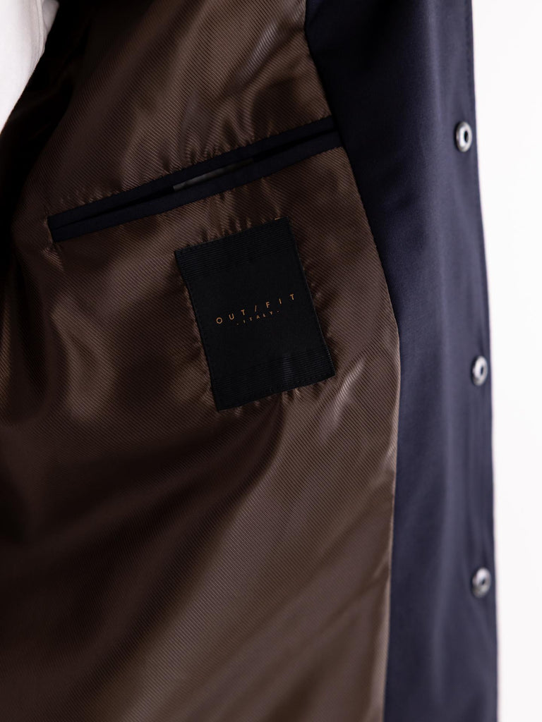 Caban uomo in tessuto blu S2S5CT00J013 174 OUTFIT 