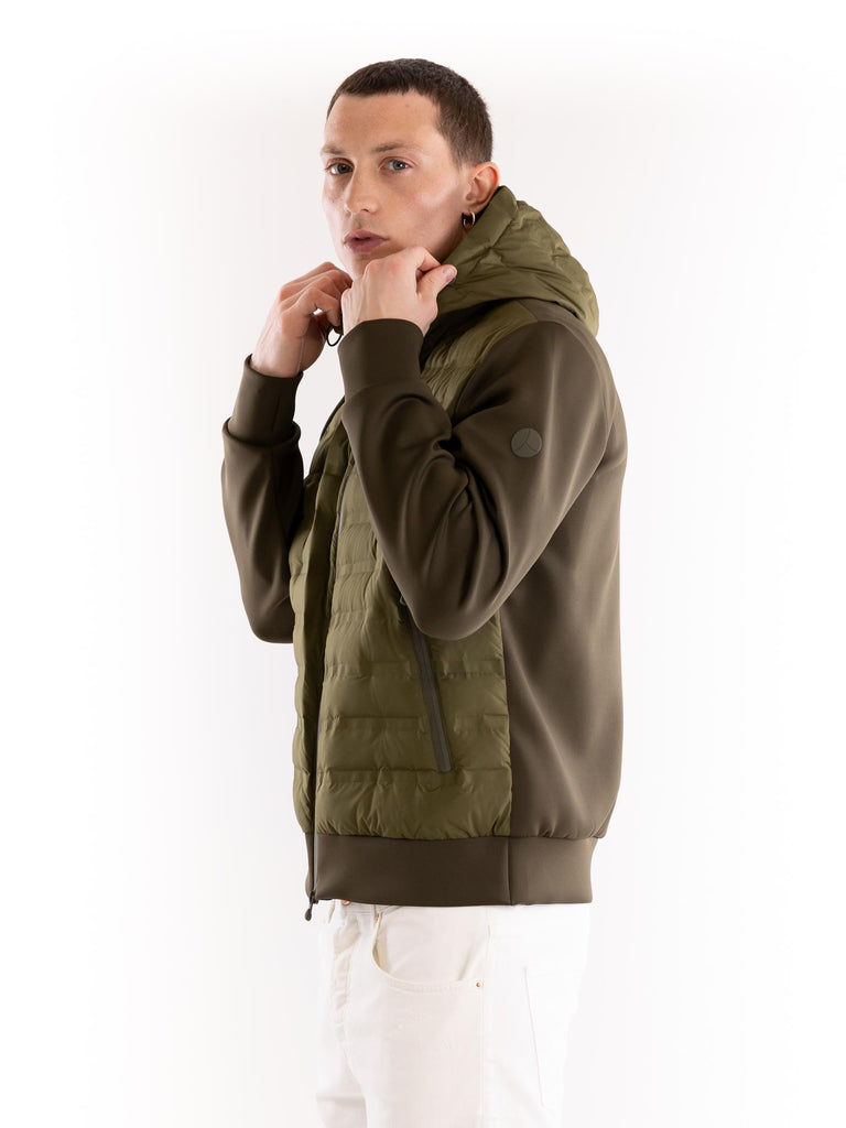 Giubbino New in tessuto tecnico verde militare NEW 850MILITARE PEOPLE OF SHIBUYA 