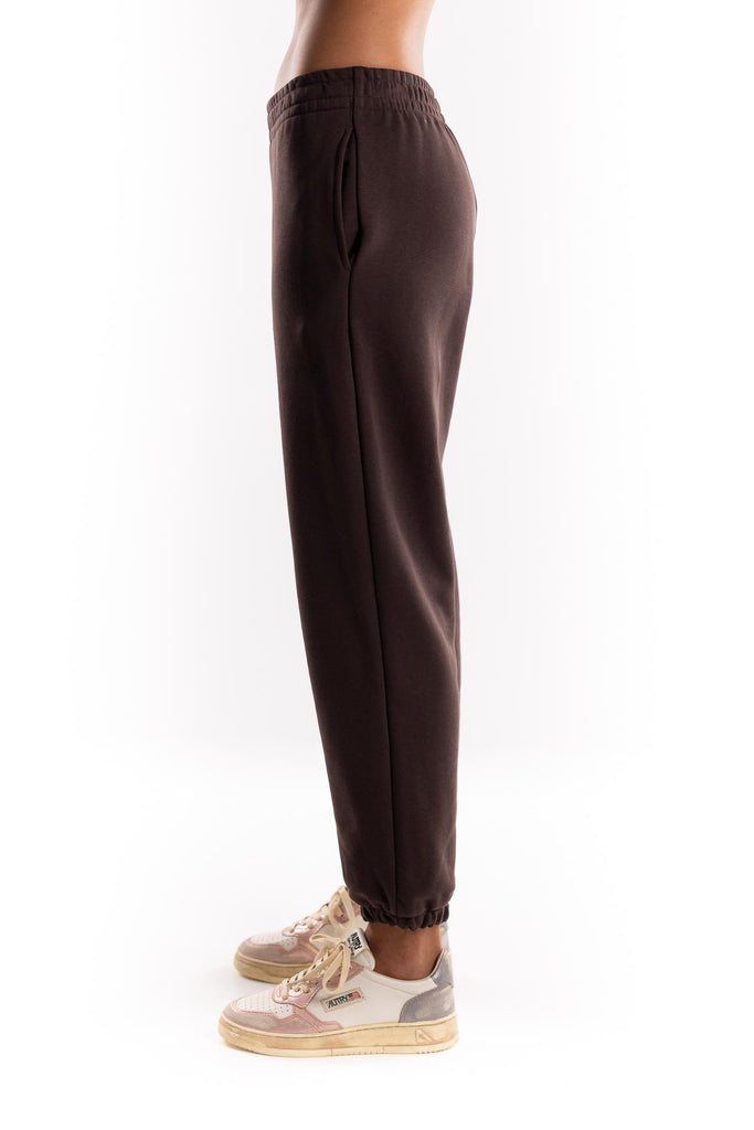 Pantalone basico con elastico al fondo moro HMABW01945 MA03TESTA DI MORO HINNOMINATE 