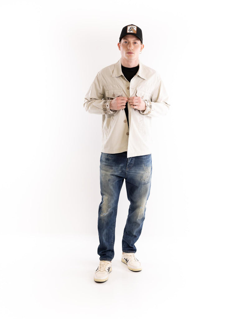 Field jacket uomo off white FHS TRIPOL PANNA TOOCO 