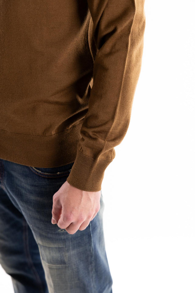 Maglia cardigan finezza 16 nocciola A005 NOCCIOLA PAOLO PECORA 