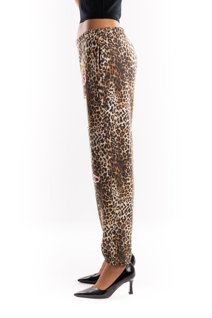 Pantaloni  macula patch fake 15120 LEOPARDATO 5 PROGRESS 
