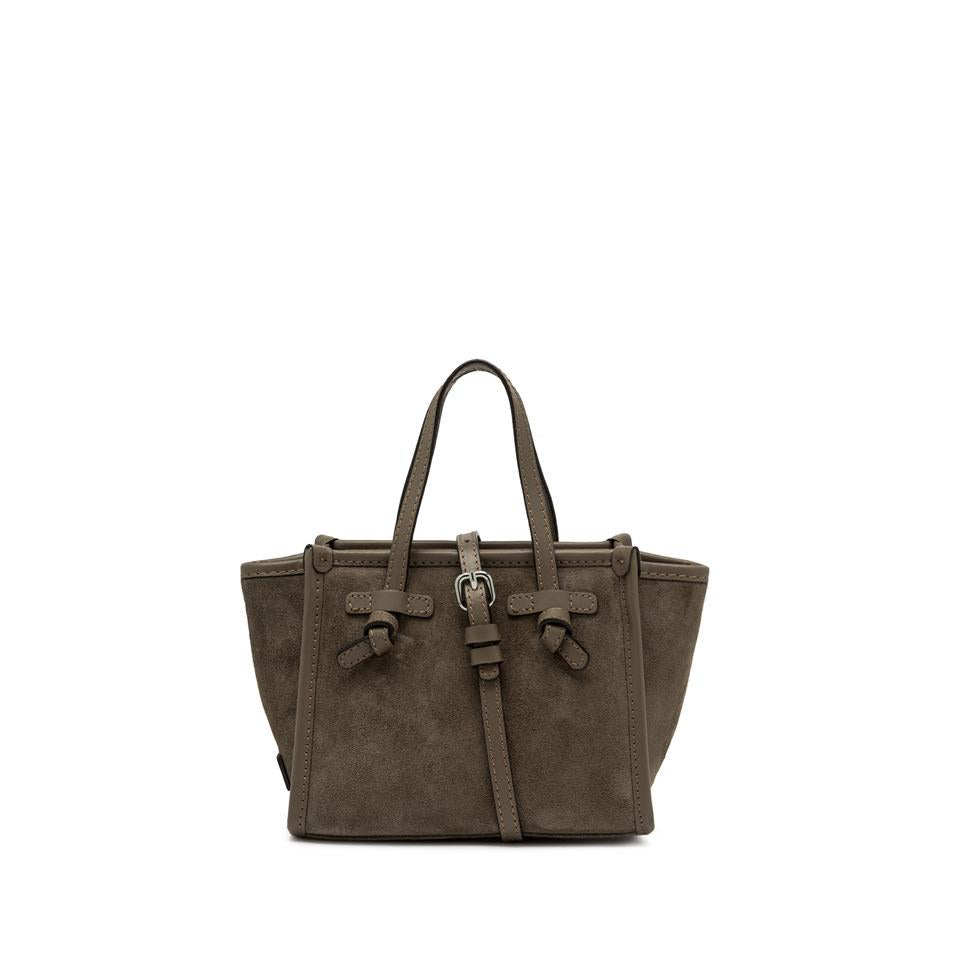 Borsa miss Marcella camoscio daino BS8065 TAUPE GIANNI CHIARINI 