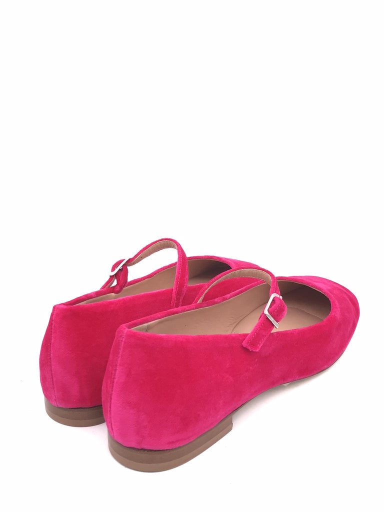 Ballerina donna cinturino velluto fuxia NA11 FUCSIA ZULIAN 