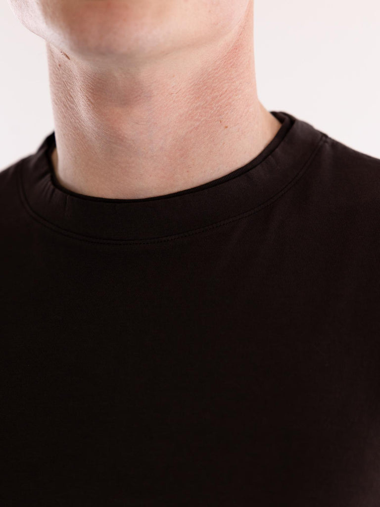 T-shirt uomo jersey marrone F041 40372351 PAOLO PECORA 