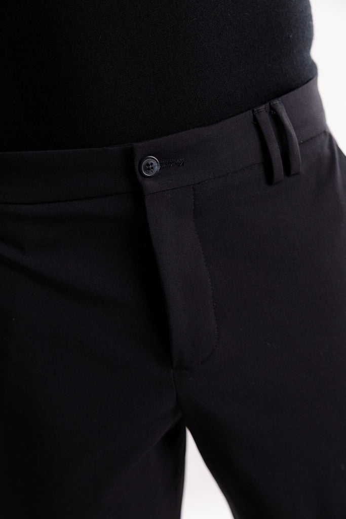 Pantalone a palazzo nero W5U109 NERO THE EDITOR 