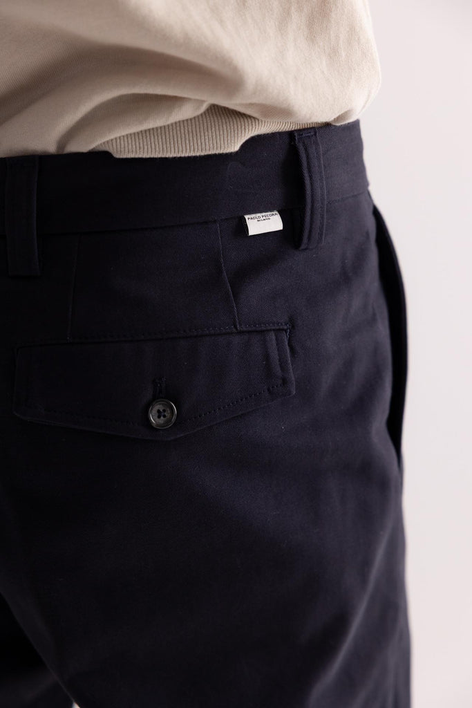 Pantalone japan blu scuro B124 BLU PAOLO PECORA 