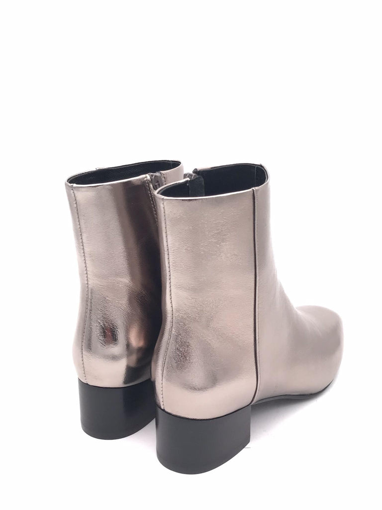 Tronchetto Jack in pelle laminata antracite JACK ANTRACITE LOAFER 