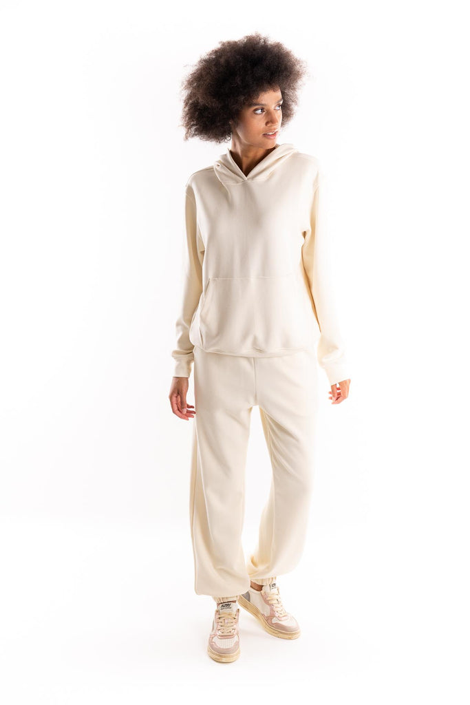 Pantalone con elastico al fondo in viscosa burro HMABW01996 BI04BURRO HINNOMINATE 