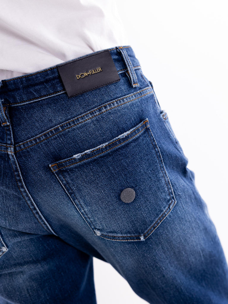 Jeans donna marika boyfriend mid blu FW1823 DTFCHABLU DON THE FULLER 