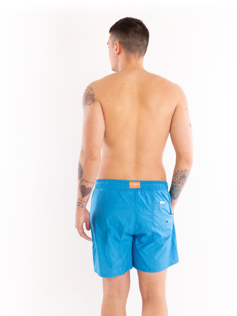 Boxer mare in nylon turchese water print H33118 13 SUN 68 