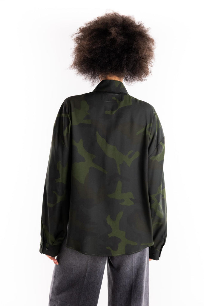 Camicia over camouflage spille 8FW25 CAMOUFLAGE ROSSANO PERINI 