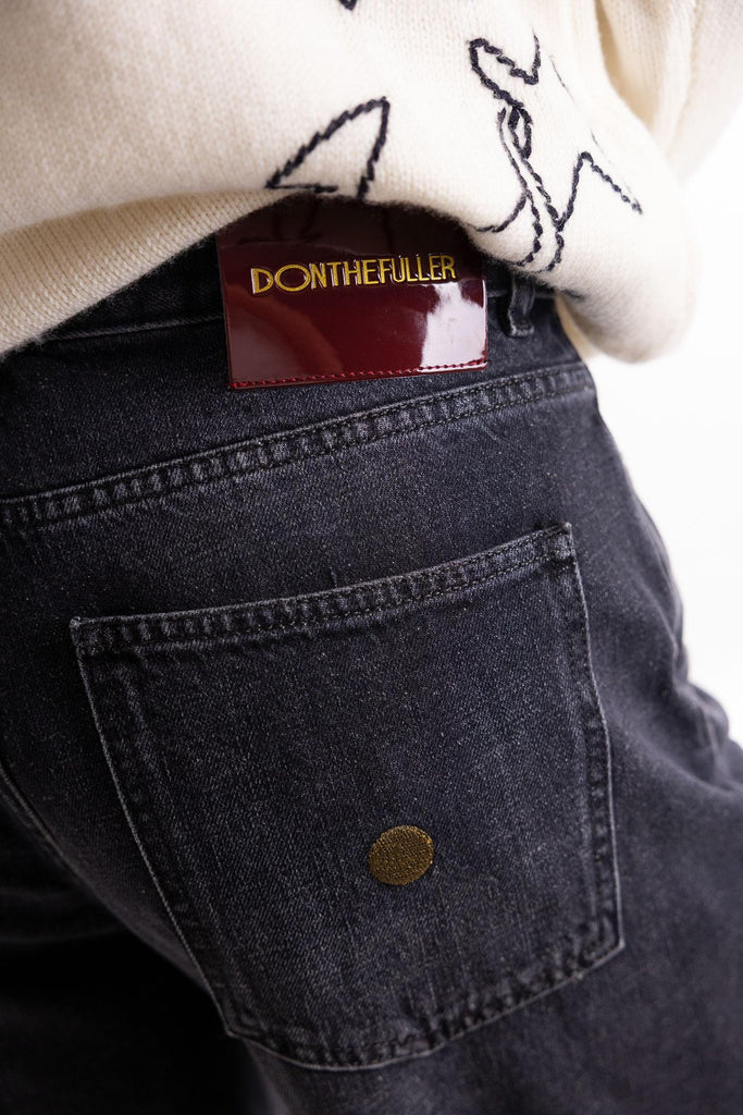 Jeans a palazzo Niki nero W2F5033 NERO DON THE FULLER 