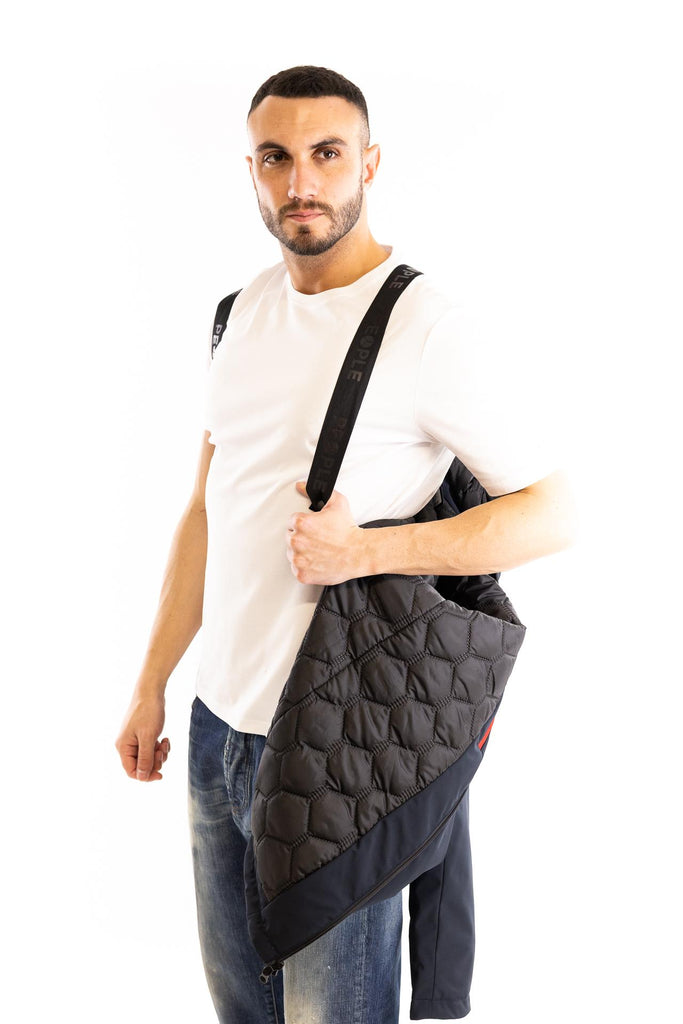 Piumino lungo Auji blu AUJI BLU PEOPLE OF SHIBUYA 