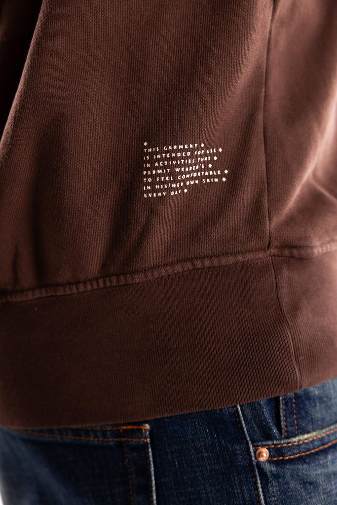 Felpa girocollo basic marrone FW250150 MARRONE IN THE BOX 