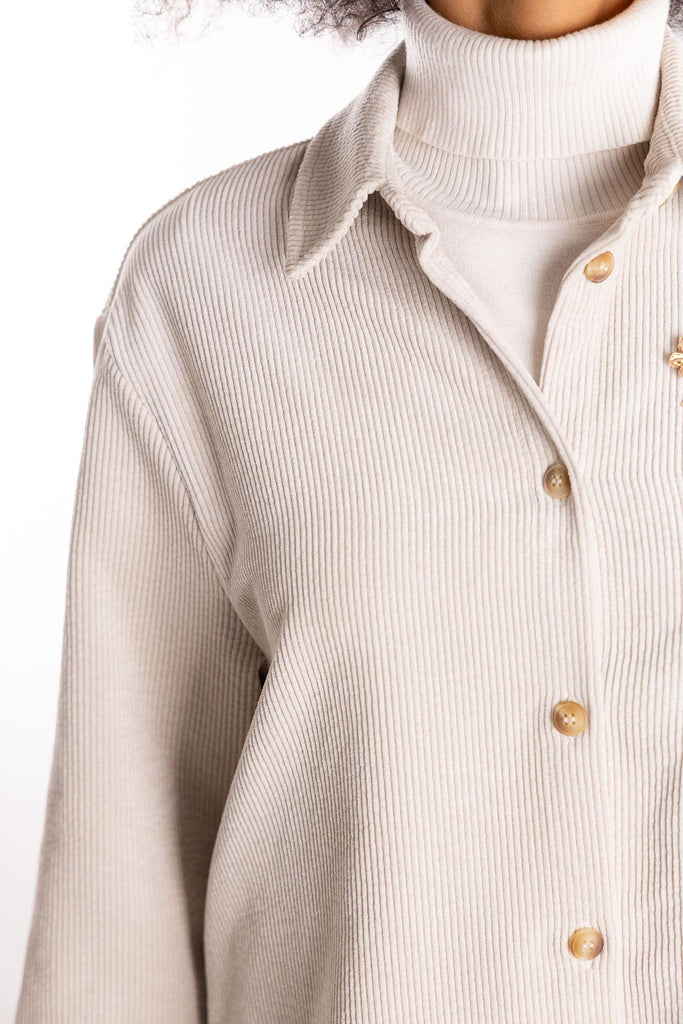 Camicia over Ledifa in velluto latte LEDIFA LATTE H2O 