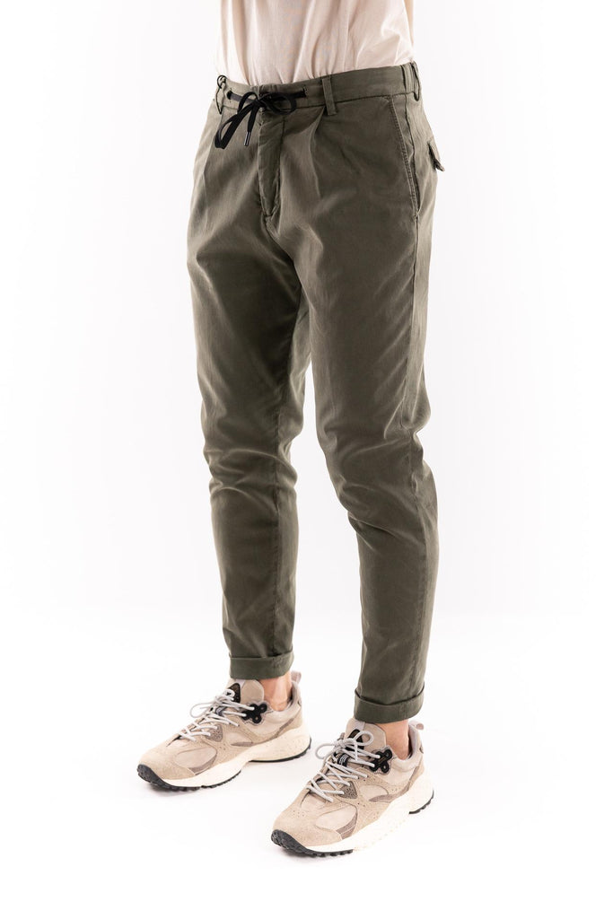 Pantalaccio uomo L'uccello verde militare OF1F2W4P008 VERDE OUTFIT 