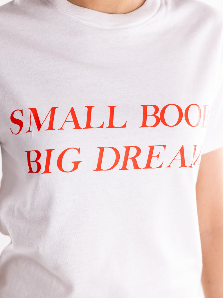 T-shirt donna stampa boobs DMHX/028 BIANCO DESIGN NOTHING 