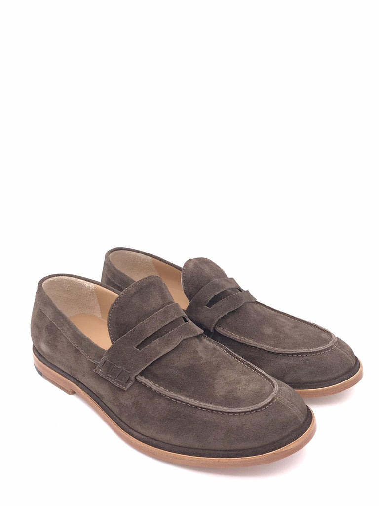 Mocassini in crosta marrone 4UROM03 MARRONE ERNESTO DOLANI 