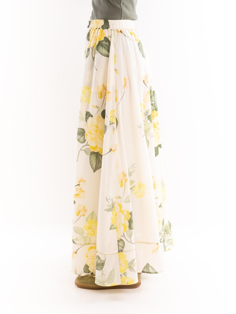 Gonna lunga donna bohemien rose gialla 14163 BIANCO 5 PROGRESS 
