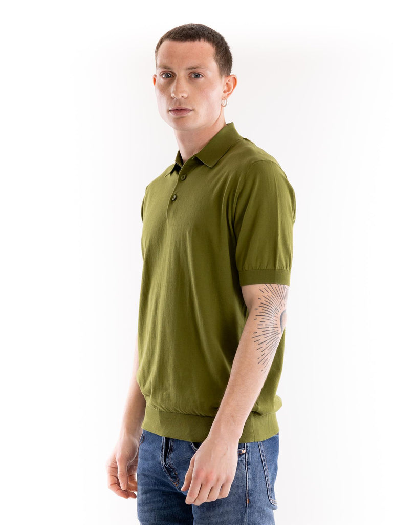Maglia polo uomo oliva A007 F1005360 PAOLO PECORA 