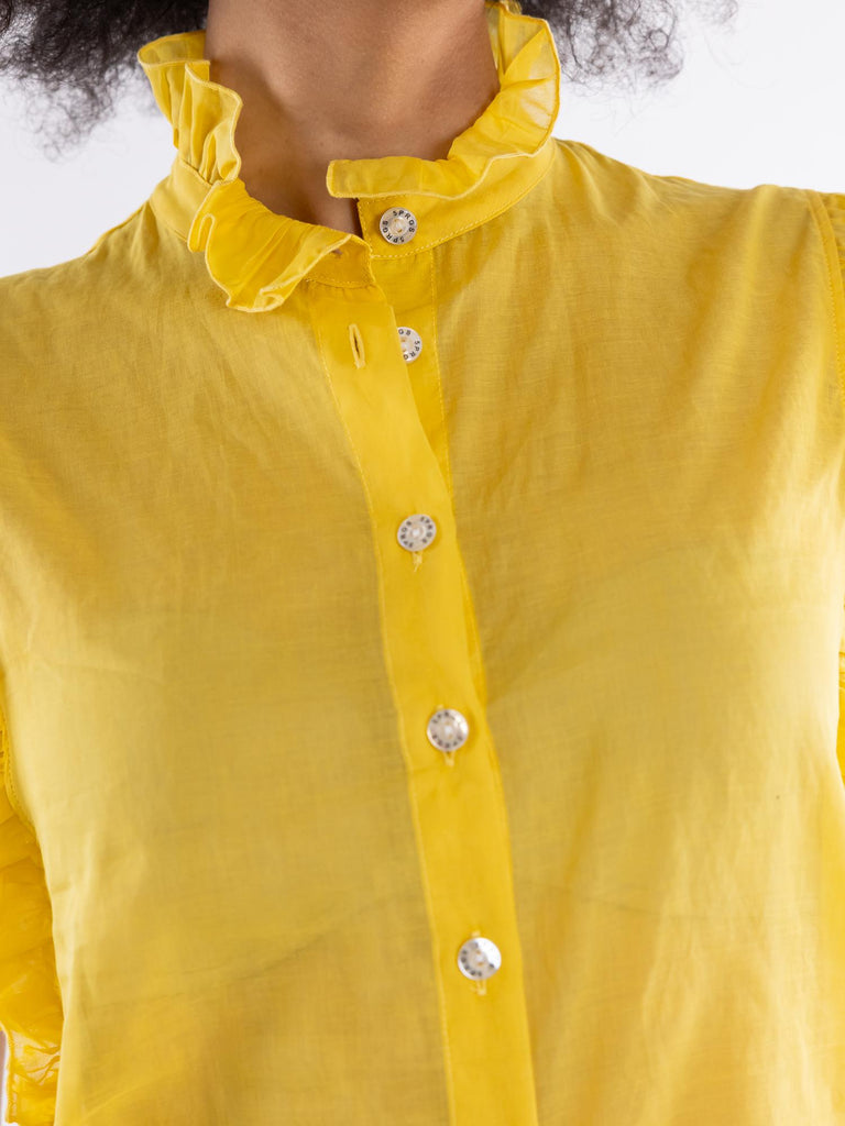 Camicia smanicata Ruffles gialla 14011 RUFFLESGIALLO 5 PROGRESS 