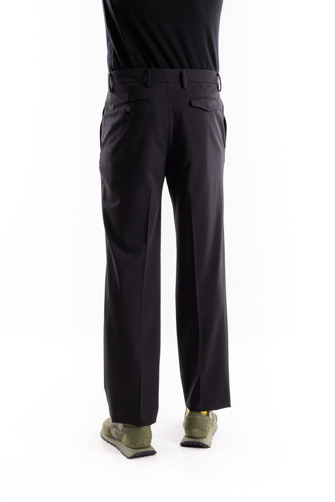 Pantalone a palazzo nero W5U109 NERO THE EDITOR 