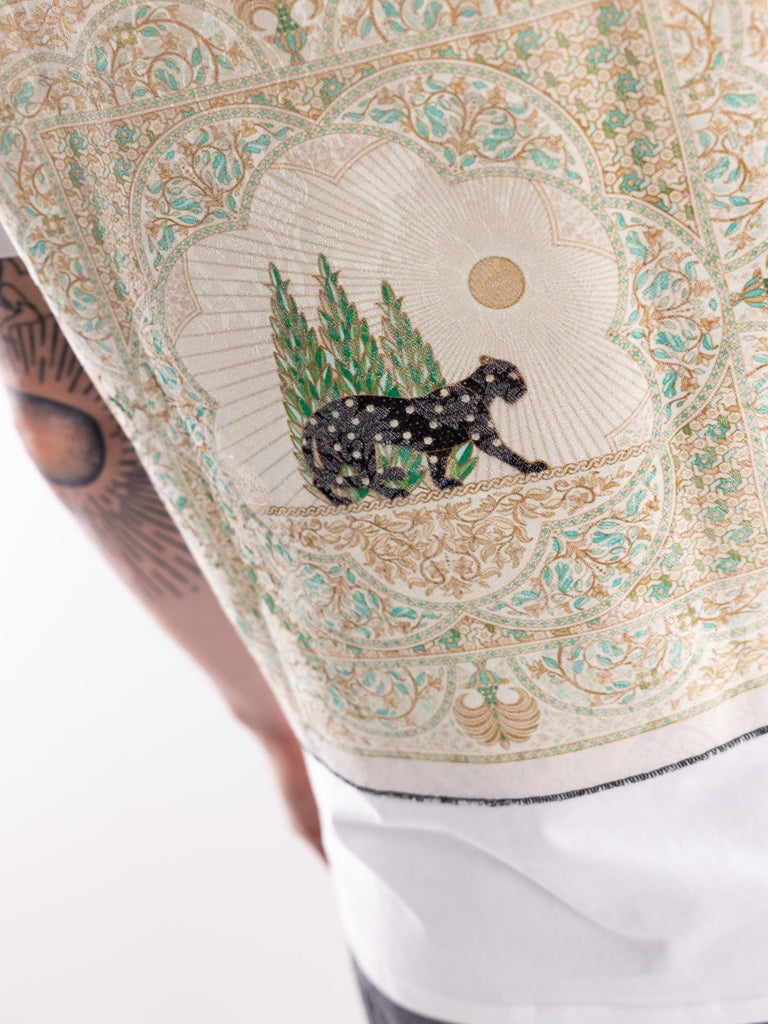 T-shirt uomo Diamond panther  bianca MAN/SUPERICON DIAMOND PANTHERBIANCO BASTILLE 