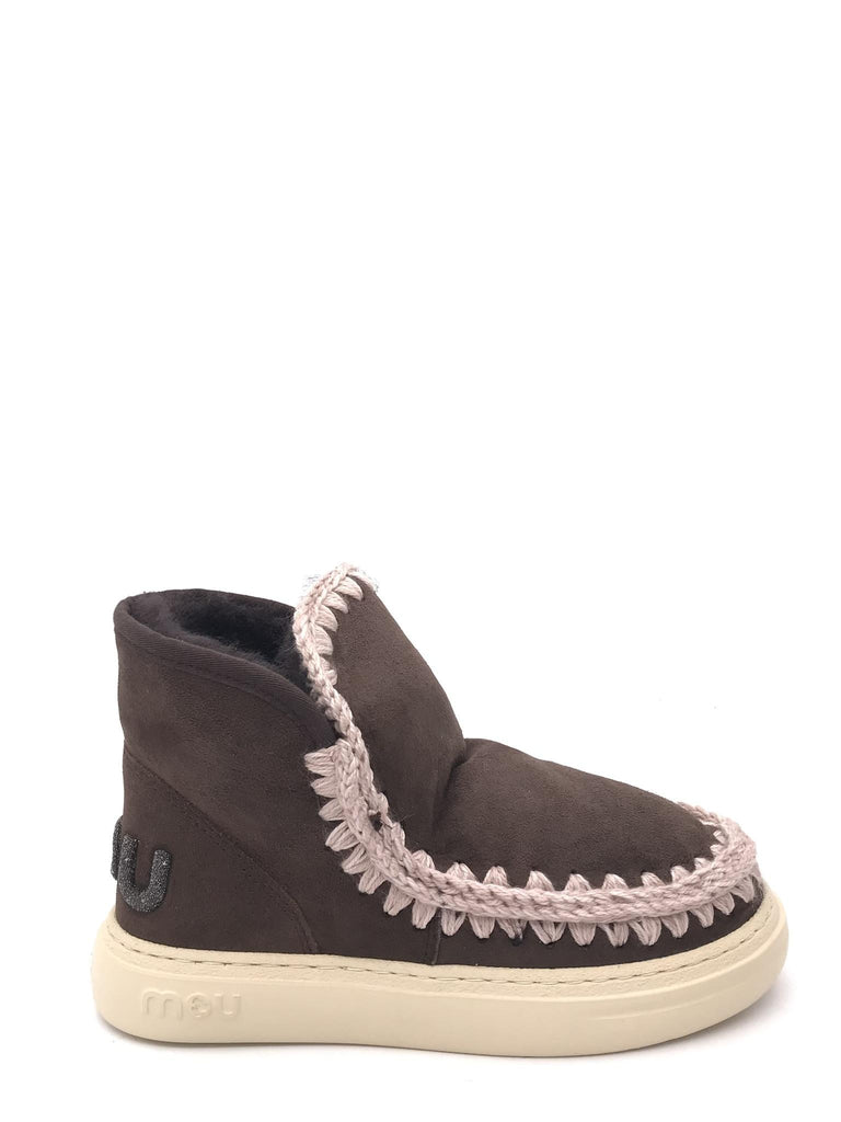 Eskimo sneaker bold glitter logo cioccolato FW411001A CIOCCOLATO MOU 