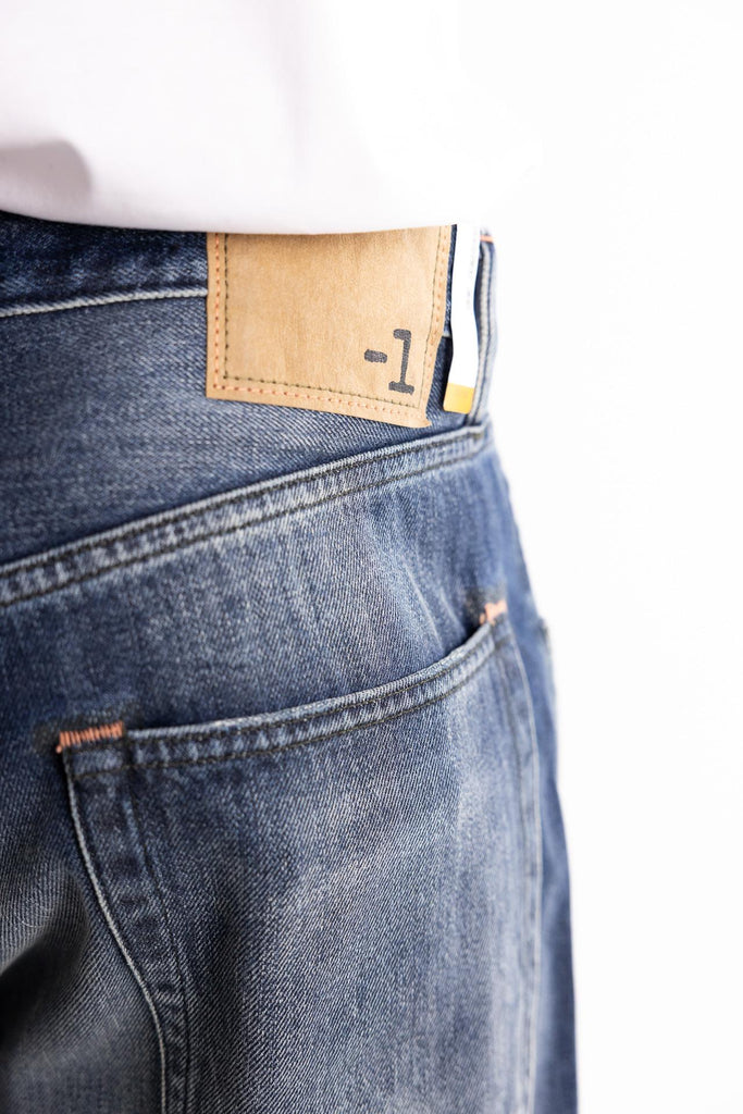 Jeans cimosato regular in denim blu scuro REGULAR CRASH BLUBLU SCURO -1 NORDIC DENIM 