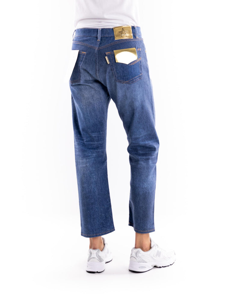 Jeans boyfriends star silver blu LVS051BOY 19FW23BLU ROSSANO PERINI 