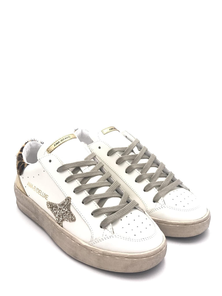 Sneakers Slam bianca-oro 4341 BIANCA-ORO AMA BRAND 