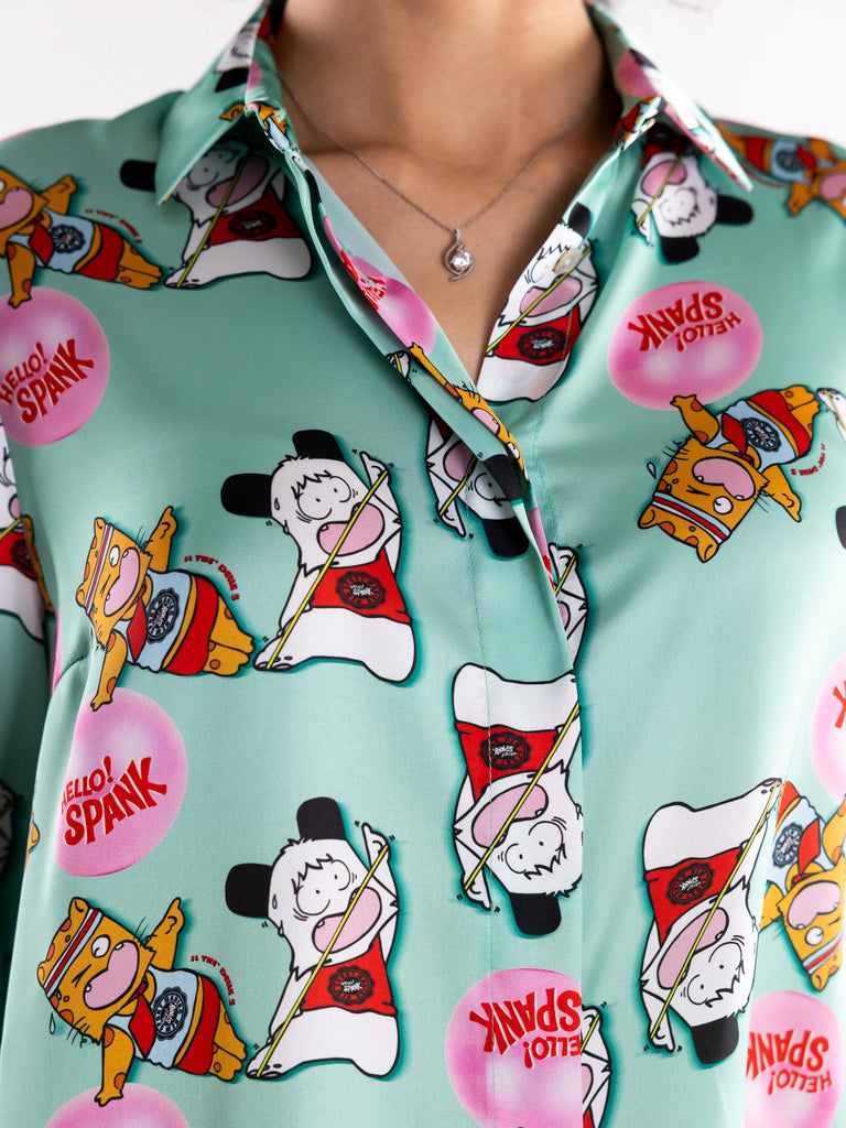 Camicia spoon hello spenk acqua SPOON SPENK ACQUA IL THE' DELLE 5 