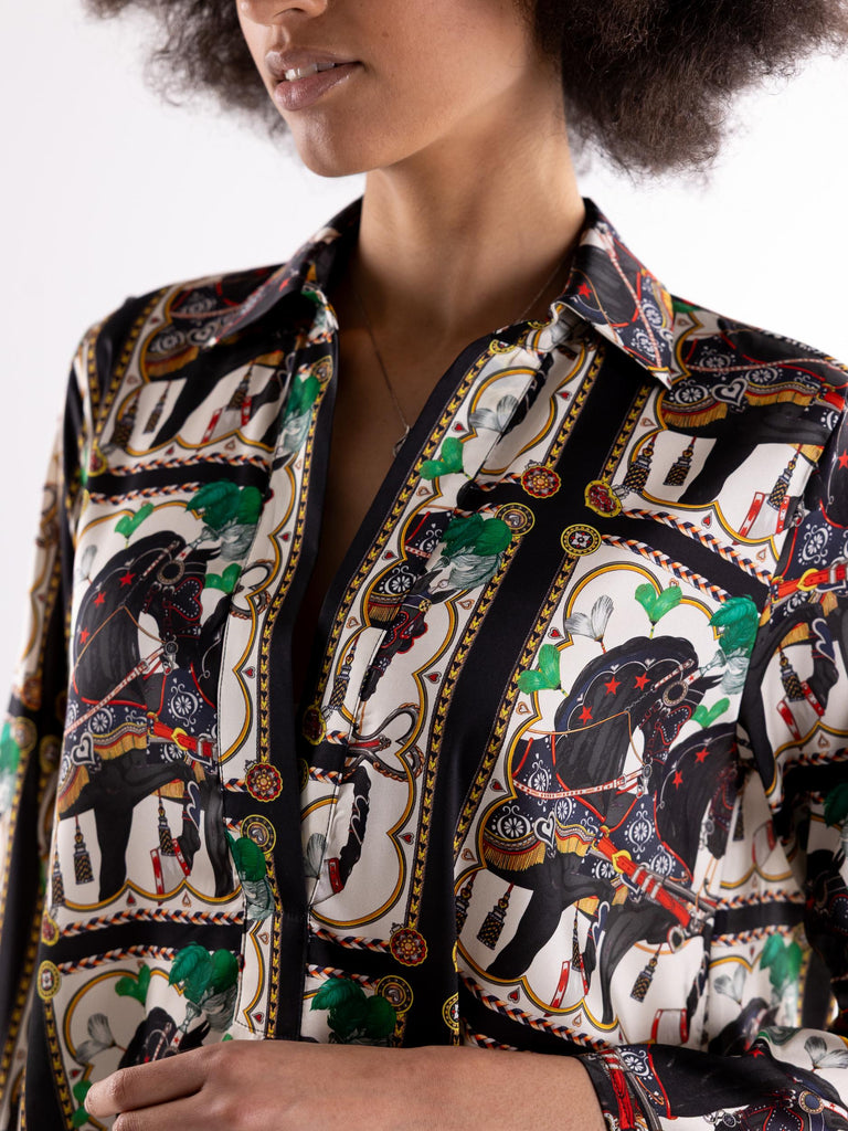 Abito donna chemisier sicily horse 14063 MULTICOLOR 5 PROGRESS 